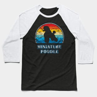 Miniature Poodle Vintage Design Dog Baseball T-Shirt